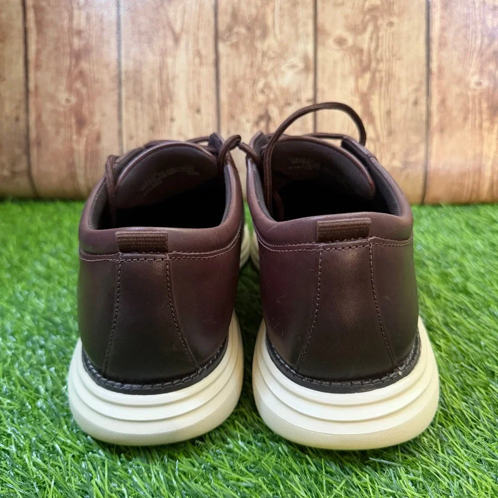 Cole Haan Grand Plus Ultra Ox Shoes Mens size 9 Burgundy Leather Dress Casual